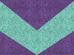 turquoise arrow on purple background