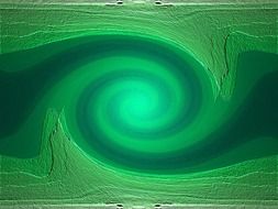 green swirl abstract twist spin