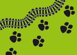 prints pugmarks tracks background