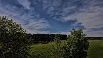nature sky dramatic gloomy blue