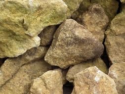 big grey natural stones