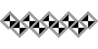 african border geometric pattern