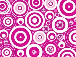 circles purple violet retro