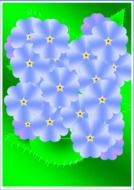 flowers blue pattern floral