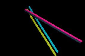 colorful drinking straw