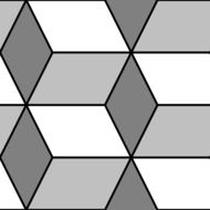 pattern diamond cubes design
