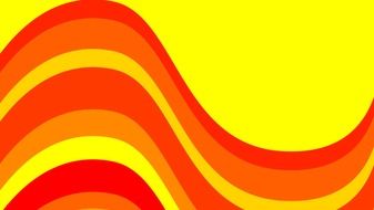 red orange yellow retro background