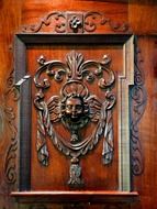 ornament cabinet carved wood