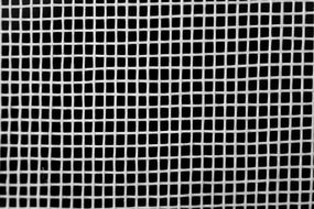 white grid on a black background