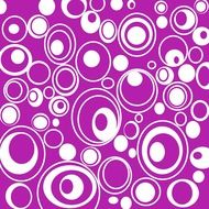 circles purple white geometric