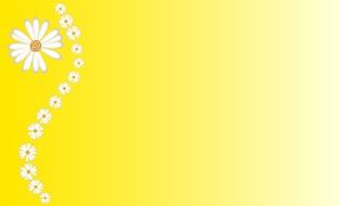 yellow background beautiful floral ornament