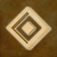 brown background with geometric design