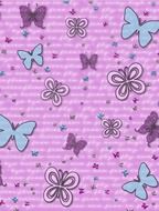 butterflies background purple