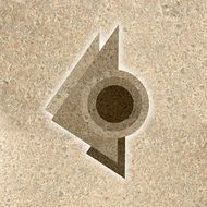 background with geometric fragments