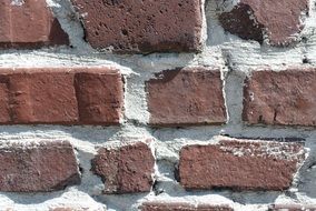 brick red wall stone block