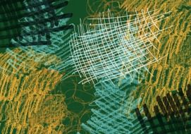 background crayon scribble green