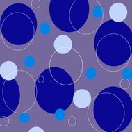 blue circles white patterns grey