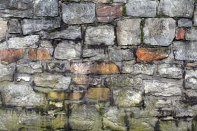 texture of the quarry stone wall
