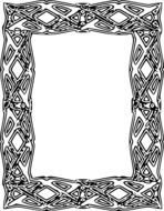 frame empty blank antique vintage