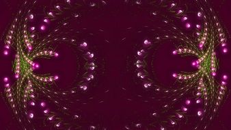 burgundy background with decorative abstract pattern