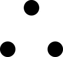 dots circles black symbol pattern