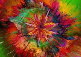 abstract star explosion explosive