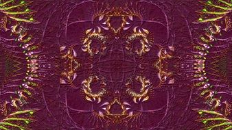burgundy background with fractal pattern
