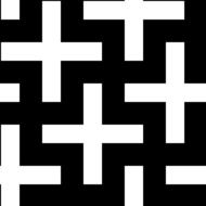 pattern crosses cross black