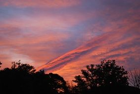 sunset clouds sky sun nature
