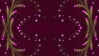 burgundy wallpaper with graphic art