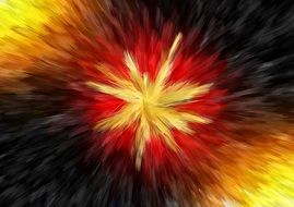 abstract star explosion