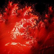 fractal splash of red color