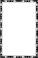 frame white blank empty decorated