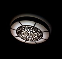 lamp with abstract pattern