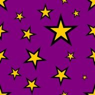 stars yellow purple background
