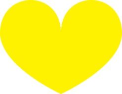 yellow heart love shapes romantic