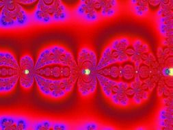 fractal red and purple pattern