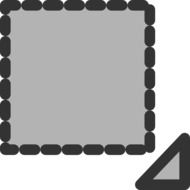 square triangle design shape