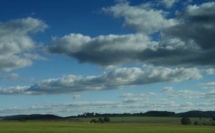 landscape clouds sun blue sky