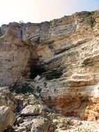 sedimentary rocks nature land rock