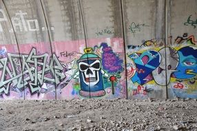 graffiti mural background