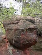 red sandstone erosion mountains