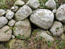 stones wall rock background