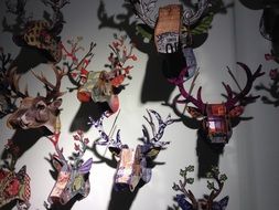 reindeer design wall object decor