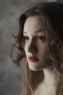 woman brunette portrait