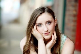 portrait of attractive young woman