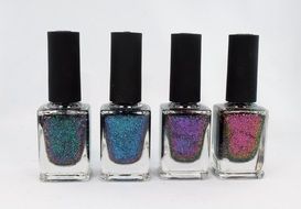nail polish with glitters