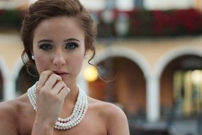 Portrait of woman model