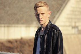 photo of the blond in a leather jacket