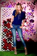 cool girl in skinny jeans